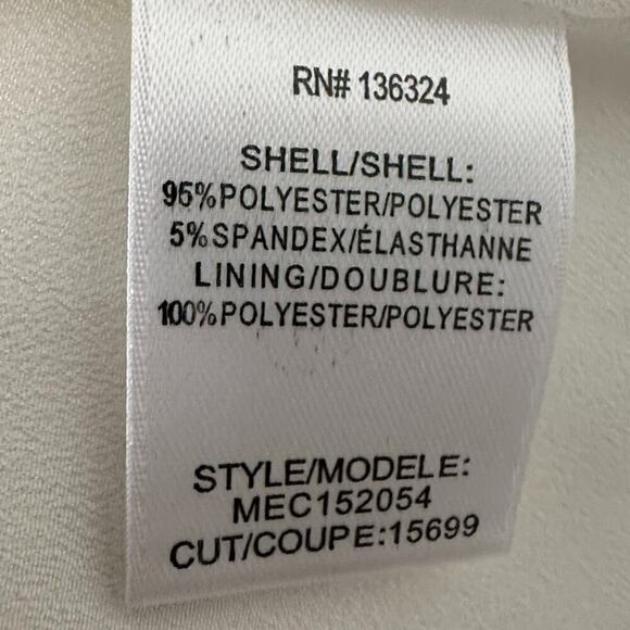 NWT Halston Heritage White Draped Halter Cocktail Dress with Cutouts (6) - Picture 14 of 16